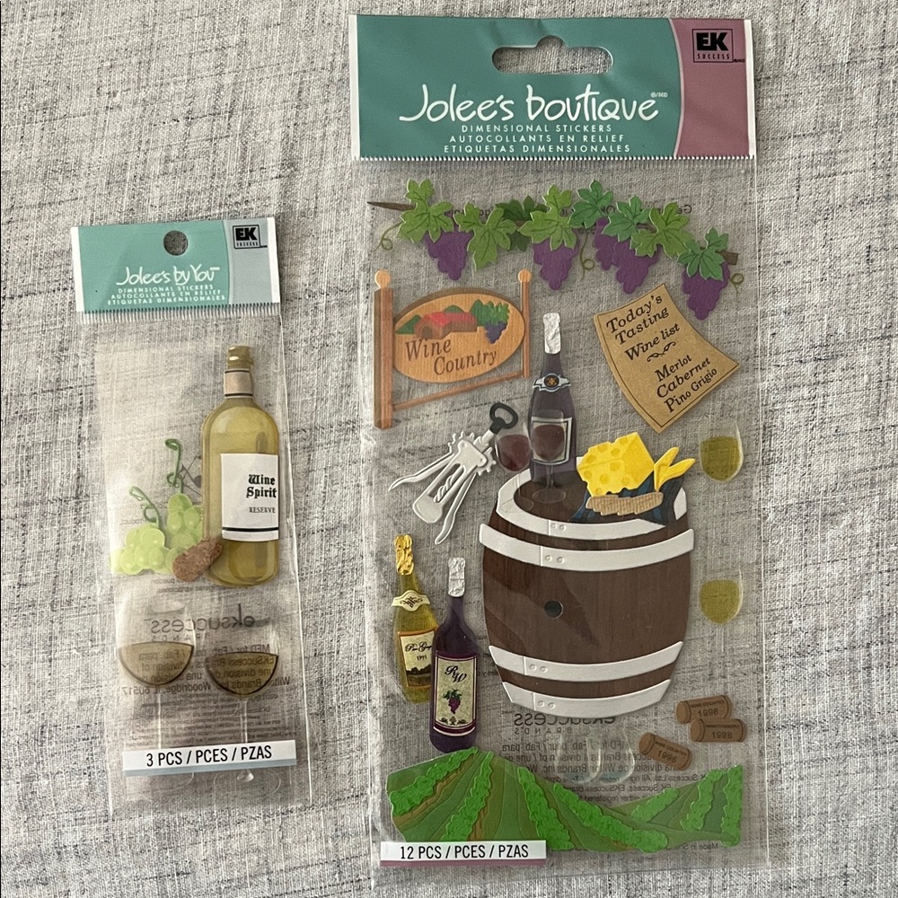 Jolee's Boutique Wine Country / Nappa Valley Themed Scrapbooking Stickers